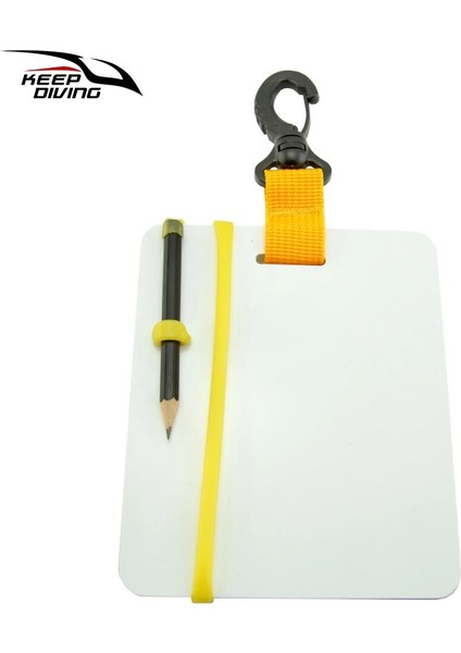 Bordo Tarzı Dalış Tutun Sualtı Yazı Kayrak Dalışı Wordpad Dişli Panosu, Su Sporları Dalış Yüzme Için Döner Klipsli ve Kalemli (Yurt Dışından) fırsatları