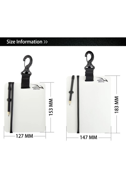 Bordo Tarzı Dalış Tutun Sualtı Yazı Kayrak Dalışı Wordpad Dişli Panosu, Su Sporları Dalış Yüzme Için Döner Klipsli ve Kalemli (Yurt Dışından) indirimleri