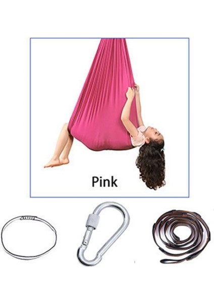 Pembe Tarzı Dış Mekan Mobilyaları Taşınabilir Asma Yatak Mukavemeti Paraşüt Kumaş Uyku Salıncak Hava Yoga Kamp Salıncak (Yurt Dışından)