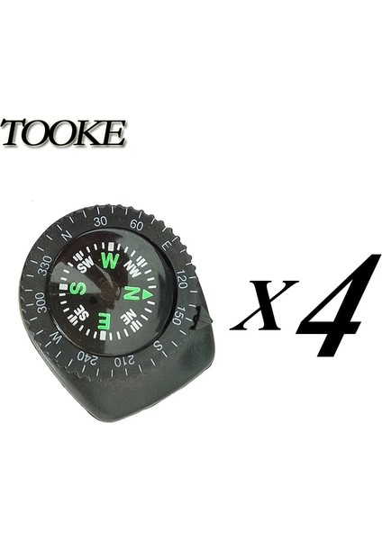 4 Adet Tarzı Dalış Sualtı Scuba Kuzey Mikro Takılabilir Pusula (Yurt Dışından)