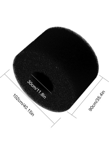 Siyah 40X108X73MM Stili Tip H Temizleme Değiştirme Için Yeniden Kullanılabilir Yıkanabilir Yüzme Havuzu Filtresi Köpük Sünger Kartuşu (Yurt Dışından)
