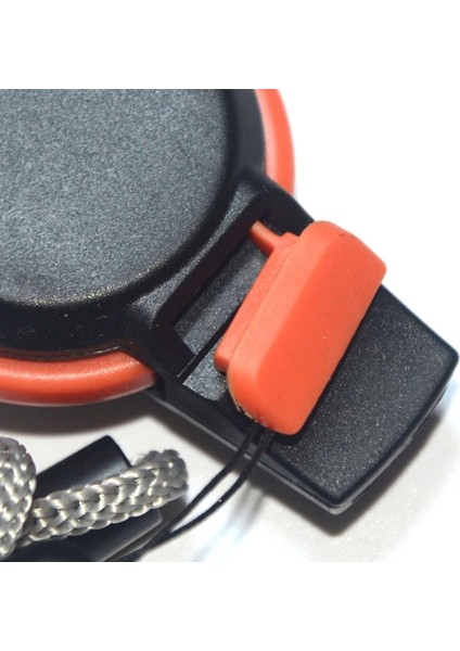 Siyah Stil Pusula Büyüteçli Multifunctio Outdoor Survival Düdük Anahtarlık (Yurt Dışından)