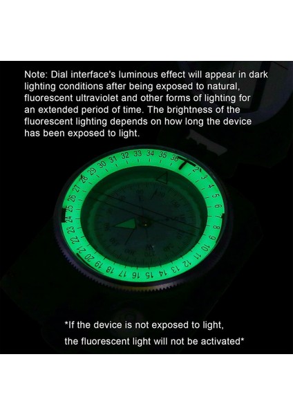 Ordu Yeşili Tarzı K4580 Lensatik Pusula Yüksek Hassasiyetli Askeri Amerikan Tarzı Açık Kamp Yürüyüşü Için Çok Fonksiyonlu Prizmatik Pusula Gecesi (Yurt Dışından) modelleri