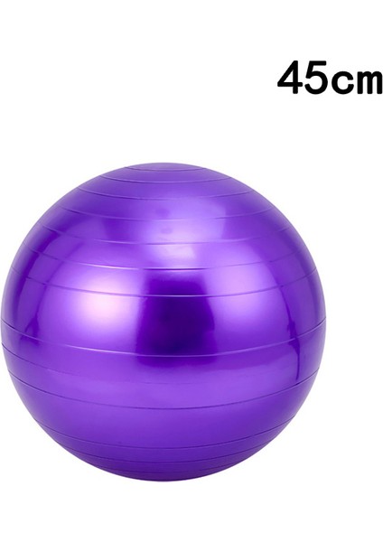 Menekşe 45CM Tarzı Yoga Topu Pilates Denge Topu Spor Salonu Ev Eğitimi Fitness Topu Yatıştırıcı Masaj Topu 55CM 65CM 75CM (Yurt Dışından)