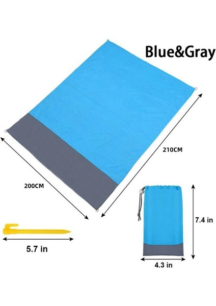 Turuncu Tarzı 200X210CM 2x2.1m Su Geçirmez Cep Plaj Battaniyesi Katlanır Kamp Mat Yatak Taşınabilir Hafif Mat Açık Mat Kum Plaj Yatakları (Yurt Dışından) fırsatları