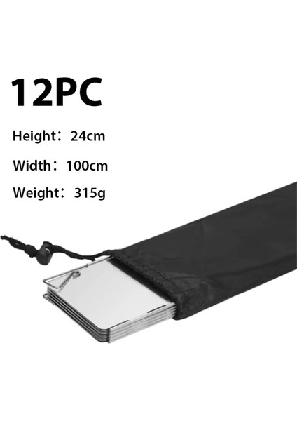 SW02 12 Adet Tarzı Açık Yürüyüş Malzemeleri Hayatta Kalma Pişirme Aracı Ultralight Taşınabilir Propan Ocak Benzinli Brülör Gaz Kamp Ocağı (Yurt Dışından)