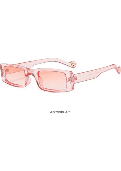 Pembe Tarzı 2021 Yeni Dikdörtgen Güneş Gözlüğü Kadın Moda Küçük Kare Çerçeve Vintage Güneş Gözlükleri Erkekler Shades Retro Temizle Yeşil UV400 (Yurt Dışından)