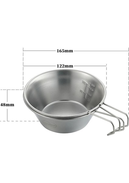 3 Adet 310ML Stili Campıngmoon Outdml Sierra Kase Seti Sofra Taşınabilir Barbekü Yürüyüş Kamp Fincan Tencere ile Saklama Çantası (Yurt Dışından) fırsatları