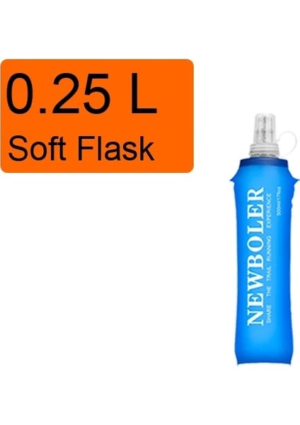 250ML Yumuşak Şişe Stili Folding Collapsible Water Bottle 250ML 500ML Soft Flask Tpu Free For Running Hydration Pack Waist Bag Vest SD09 SD10 (Yurt Dışından)