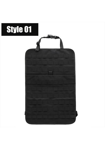 Stil 01-B Stili Molle Organizatör Koltuk Örtüsü Çanta Araba Koltuğu Sırt Çantası Tabanca Tabanca Kılıfı Paketi Açık Avcılık Cepler Taktik Aksesuar Kılıfı (Yurt Dışından)