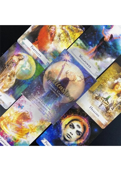 TS38 Stili Spellcasting Oracle Kartları 48 Kartlı Deste ve Rehber Kartları Oyunu Kehanet Cadı Binici Kadınlar Kızlar Için Tarot (Yurt Dışından) fiyatları