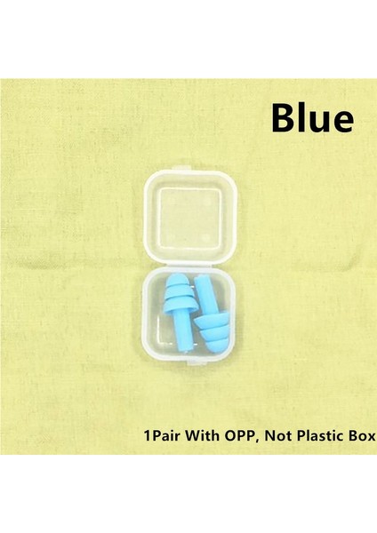 1 Çift Mavi Tarzı 2021 Yetişkin Çocuklar Için Yeni Silikon Yüzme Kulak Tıkacı Dalış Yumuşak Anti-Gürültü Su Geçirmez Kulak Tıkacı Çalışma Uykusu Için (Yurt Dışından)