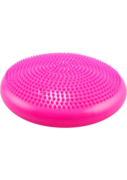 Pembe Stil 33CM Dayanıklı Şişme Yoga Masaj Topu Pedi Evrensel Spor Salonu Fitness Yoga Wobble Stabilite Denge Diski Yastık Yoga Topu (Yurt Dışından)