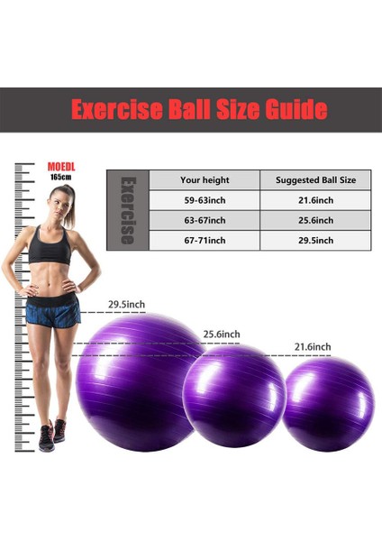 Mavi 75CM. 900G Tarzı Hamilelik Topu Yoga Egzersiz Doğum Topu Sandalye Için Çekirdek Güç Eğitimi Fitness Hızlı Pompalı Ekstra Kalın Işçi Topu (Yurt Dışından) indirimleri
