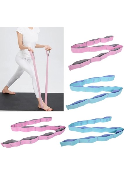 9 Pembe Tarzı Yoga Çekme Kayışı Kemer Elastik Latin Dansı Germe Bandı Döngü Yoga Pilates Gym Fitness Egzersiz Direnç Bantları (Yurt Dışından) modelleri