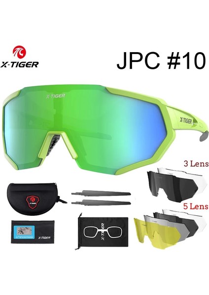 Renk 10 Tarzı 3 Mercek X-Tıger Polarize Lens Bisiklet Gözlükleri Yol Bisikleti Bisiklet Gözlükleri Bisiklet Güneş Gözlüğü Mtb Dağ Bisikleti Bisiklet Gözlüğü (Yurt Dışından)