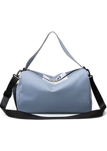 Açık Mavi Stil Spor Salonu Çantası Özelleştirmelogomen's ve Kadın Yüzme Çantası Moda Yoga Eğitim Çantası Yüksek Kapasiteli Ayakkabı-Bit Depolama Seyahat Çantası (Yurt Dışından)