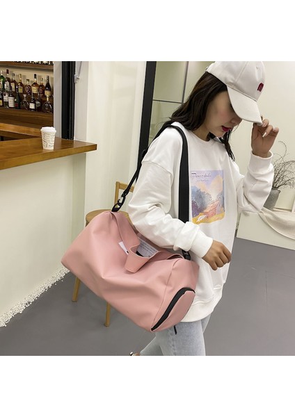 Açık Mavi Stil Spor Salonu Çantası Özelleştirmelogomen's ve Kadın Yüzme Çantası Moda Yoga Eğitim Çantası Yüksek Kapasiteli Ayakkabı-Bit Depolama Seyahat Çantası (Yurt Dışından) fırsatları