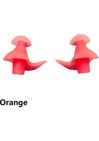 Turuncu Tarzı 1 Çift Dalış Yumuşak Silikon Su Geçirmez Kulak Tıkaçları Çevresel Toz Geçirmez Gürültü Önleyici Yetişkin Kulak Tıkacı Su Sporları Yüzme Aksesuarları (Yurt Dışından)