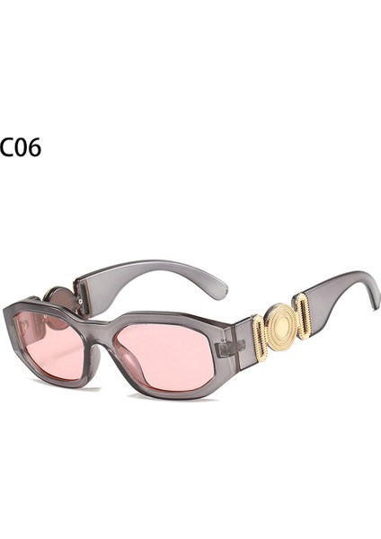 A-C06 Stili Kadın Steampunk Güneş Gözlüğü Trendy Moda Tasarımı Küçük Çerçeve Dikdörtgen UV400 Koruma Erkek Gözlük Bisiklet Güneş Gözlükleri Shades (Yurt Dışından)
