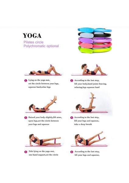 Gök Mavisi Tarzı Yoga Pilates Ring Fitness Magic Circle Profesyonel Eğitim Kas Pilate Ekipmanları Spor Salonu Aksesuarları Ev Egzersizi Için Ürünler (Yurt Dışından)