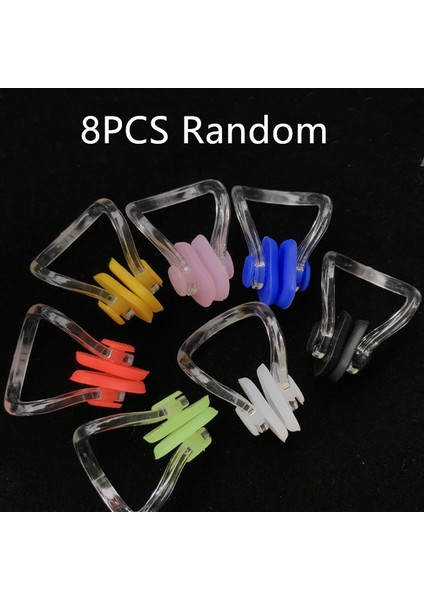 8 Adet Rastgele Stil 8pcslot Yüksek Li Yeniden Kullanılabilir Yumuşak Silikon Yüzme Burun Klipsi Rahat Dalış Sörf Yüzmek Yetişkinler Çocuklar Için Burun Klipsleri (Yurt Dışından)
