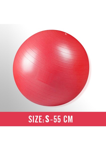 Kırmızı 55 cm Stili Kadınlar Için cm Kalınlaşma Pilates Yoga Topları Bola Pilates Fitness Salonu Denge Fitball Egzersiz Egzersiz Stabilite Isviçre Topu (Yurt Dışından)