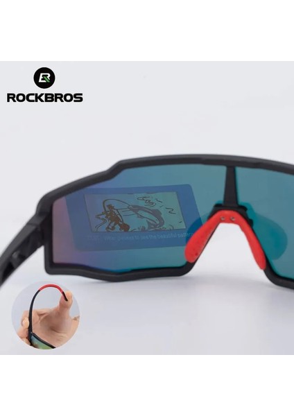 10134 Polarize Stil Rockbros Polarize Fotokromik Bisiklet Gözlükleri Bisiklet Gözlükleri Doğa Sporları Mtb Bisiklet Güneş Gözlüğü Gözlükler Gözlük Miyopi Çerçevesi (Yurt Dışından) fırsatları