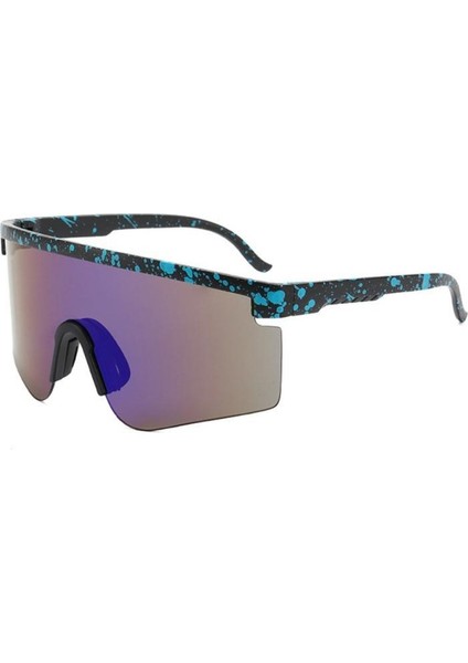 No.5 Tarzı UV400 Güneş Gözlüğü Moda Güneşlik Rüzgar Geçirmez Polarize Doğa Sporları Binme Gözlükleri Kaplamalı Seyahat Unisex (Yurt Dışından)