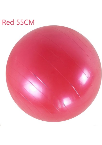 Kırmızı 55CM Tarzı Pilates Topu Yoga Topu Egzersizi Jimnastik Fitness Pilates Topu Denge Egzersizi Fitness Yoga Core ve Salon Antrenman Topu (Yurt Dışından)