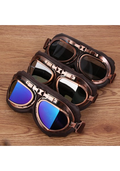 Şeffaf Lens 2 Stili Yüksek Li Vintage Motosiklet Gözlükleri Retro Pilot Gözlüğü Motor Koruyucu Dişliler Cruiser Cafe Scooter Için Toz Geçirmez Gözlük (Yurt Dışından) fiyatları