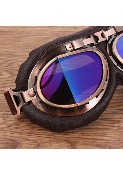 Şeffaf Lens 2 Stili Yüksek Li Vintage Motosiklet Gözlükleri Retro Pilot Gözlüğü Motor Koruyucu Dişliler Cruiser Cafe Scooter Için Toz Geçirmez Gözlük (Yurt Dışından) fırsatları