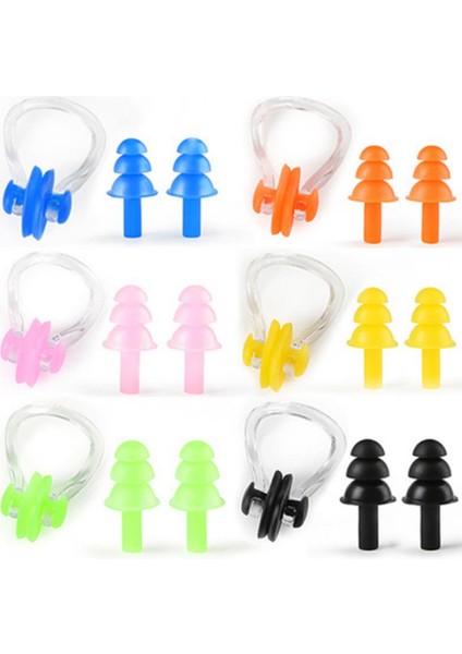 Turuncu Tarzı 1 Takım Unisex Burun Klipsi Kulak Tıkaçları Set Kutusu Su Geçirmez Yüzme Burun Klipsi Yumuşak Silikon Kulak Tıkaçları Seti Sörf Yüzme Havuzu Aksesuarları (Yurt Dışından) indirimleri