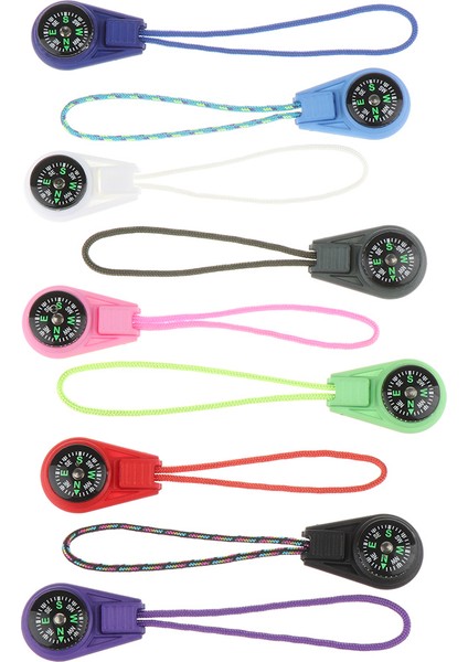 Açık Mavi Tarzı 2 Adet Edc Mini Pusula ile Fermuar Kuyruk Halat Paracord Bilezik Dişli Survival Anahtarlık Kamp Yürüyüş Cep Pusulalar Açık Aracı (Yurt Dışından) fırsatları