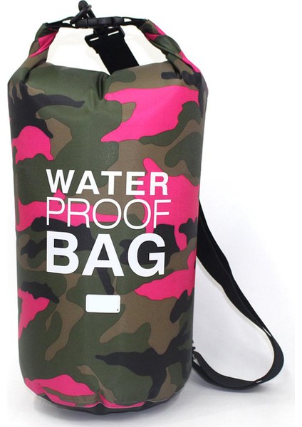 Pembe Stil 5l Pvc Su Geçirmez Kuru Çanta 5l 10L 20L 30L Camo Açık Dalış Katlanabilir Erkek Kadın Plaj Yüzme Çantası Rafting Nehir Okyanus Sırt Çantası Yeni (Yurt Dışından)