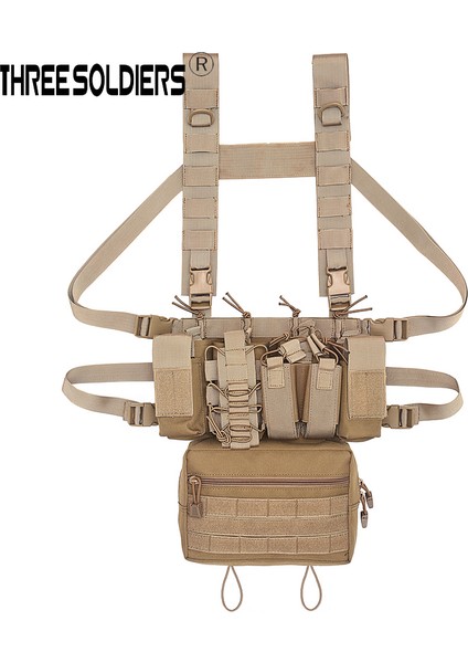 Tan Tarzı 1000DNYLON Taktik Alt Karın Çuval Açılır Aşağı Yardımcı Göbek Kılıfı D3 Göğüs Rig Mk3 Yelek Avcılık Aksesuarları (Yurt Dışından) indirimleri