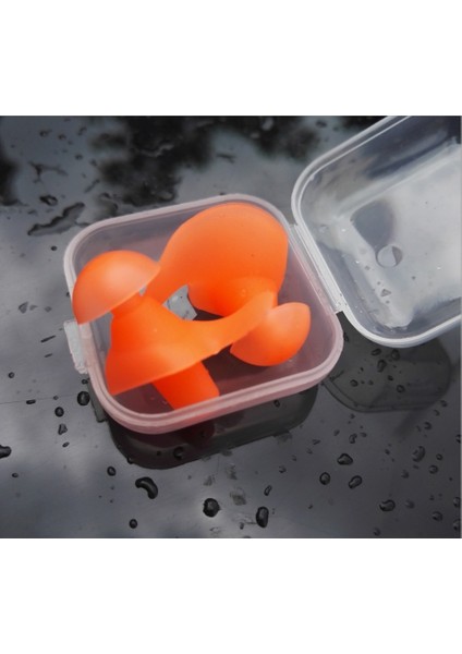 Turuncu Tarzı 1 Çift Yumuşak Kulak Tıkaçları Yüzme Silikon Su Geçirmez Toz Geçirmez Kulak Tıkaçları Dalış Su Sporları Yüzme Yüzme Anti-Gürültü Aksesuarları (Yurt Dışından)