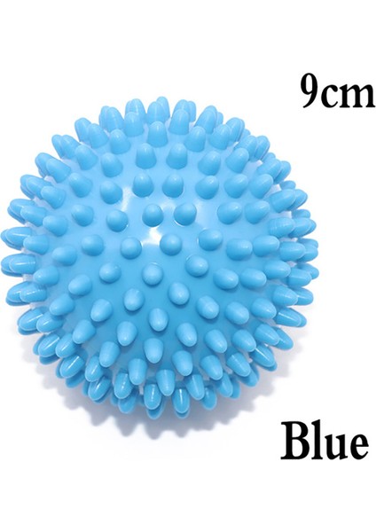 9cm-Mavi Tarzı 7cm7.5cm 9cm Dayanıklı Pvc Dikenli Yoga Masaj Topu Drenaj Noktası Fitness El Ayak Ağrısı Plantar Fasiit Rahatlatıcı Kirpi Topları (Yurt Dışından)