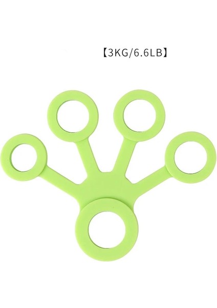3kg Yeşil Stil Silikon El Kavrama Parmak Egzersiz Gitar Simülatörü Eğitim Sedye Fitness Eğitmeni Mukavemet Direnç Bantları Bilek Genişletici (Yurt Dışından)