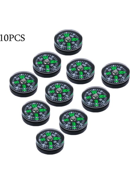 10 Adet Tarzı Paracord Bilezik Için Sert Kabuk Dolgulu Mini Pusula Açık Hava Kampı Yürüyüş Hayatta Kalma Pusulası Için Watch Band (Yurt Dışından)