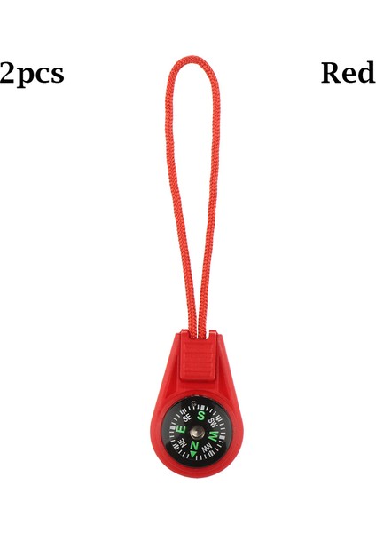 Kırmızı Stil Fermuar Kuyruk Halat Cep Pusulalar Edc Mini Paracord Bilezik Dişli Için Survival Pusula Kamp Yürüyüş Açık Aracı (Yurt Dışından)