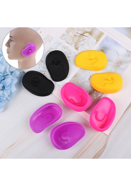 Mor Tarzı Alon Saç Boyası Silikon Kulak Koruyucu Kalkan Berber Dükkanı Anti-Boyama Earmuffs Kulaklar Dalış Duş Anti-Gürültü Uyku Kulak Tıkacı (Yurt Dışından) fiyatları