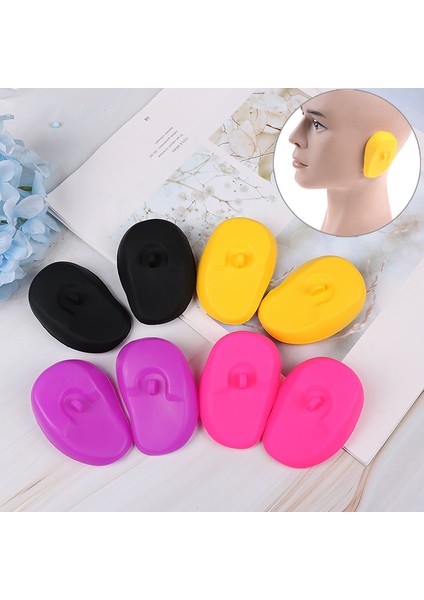 Mor Tarzı Alon Saç Boyası Silikon Kulak Koruyucu Kalkan Berber Dükkanı Anti-Boyama Earmuffs Kulaklar Dalış Duş Anti-Gürültü Uyku Kulak Tıkacı (Yurt Dışından) modelleri