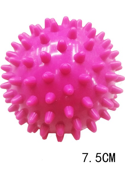 Pembe 7.5cm Tarzı Dikenli Masaj Topları Pvc Fitness Eğitimi Taşınabilir Fizyoterapi Topu Tetik Noktası Kirpi Topu Masaj Topu Eller Ayaklar Için (Yurt Dışından)