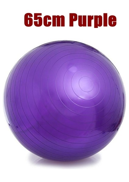 65CM Mor Tarzı 55CM 65CM 75CM Yoga Topu Pvc Kalınlaştırıcı Fitness Topu Yoga Topu Pilates Topu (Yurt Dışından)