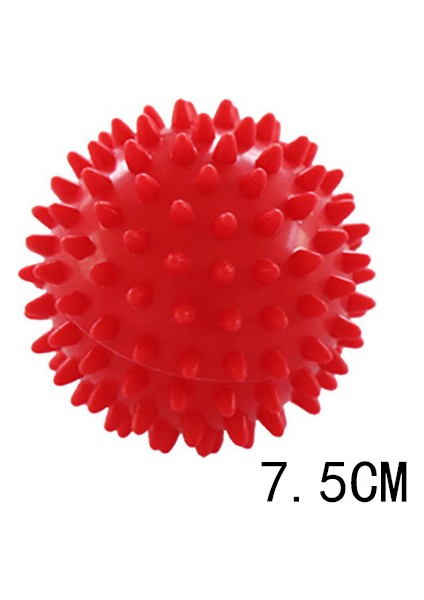 Kırmızı 7.5cm Tarzı Dikenli Masaj Topları Pvc Fitness Eğitimi Taşınabilir Fizyoterapi Topu Tetik Noktası Kirpi Topu Masaj Topu Eller Ayaklar Için (Yurt Dışından)