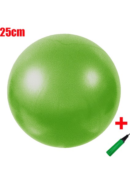Yeşil Stil 25CM Fitness Yoga Topu Eğitimi Egzersiz Jimnastik Pilates Denge Spor Salonu Ev Eğitmeni Crossfit Çekirdek Topu Anti Stres Topu Fitball (Yurt Dışından)