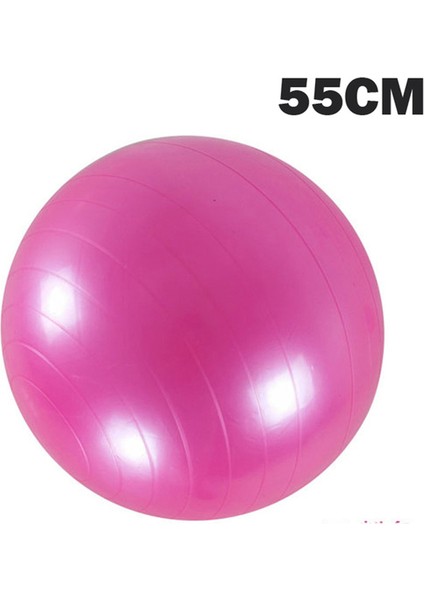 Pembe 55CM Tarzı Yoga Topu Pilates Fitness Kalınlaşmış Patlamaya Dayanıklı Egzersiz Ev Spor Salonu Denge Topu Jimnastik Egzersizi Pvc Top cm (Yurt Dışından)