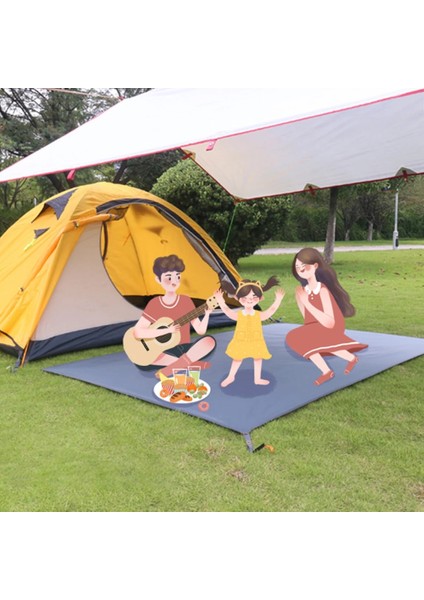 No.5 Tarzı Açık Hava Suya Dayanıklı Kamp Tarp Kalın Mat Güneş ve Yağmur Koruma Çadırı Kamp Yürüyüşü Için Muşamba Ayak Izleri (Yurt Dışından) modelleri