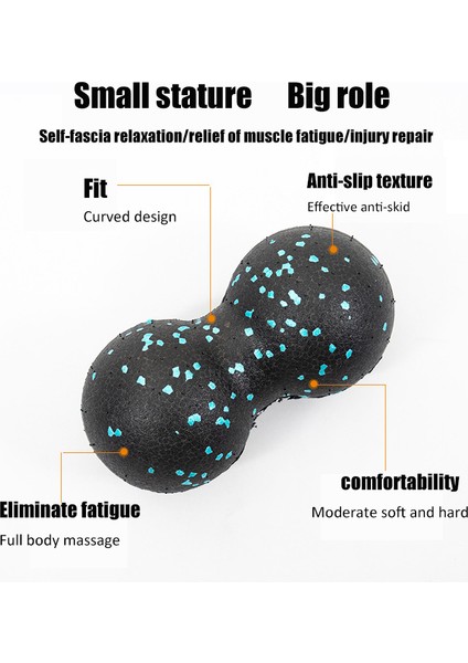 Mavi Stil Tcmhealth Fıstık Fitness Masaj Topu Seti Yoga Silindiri Çift Lakros Hareketlilik Topu Backneckfoot Hareketlilik Topu Derin Doku (Yurt Dışından) fırsatları
